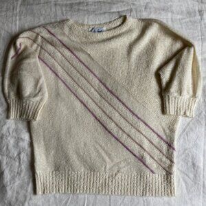 80's knit t-shirt - size M